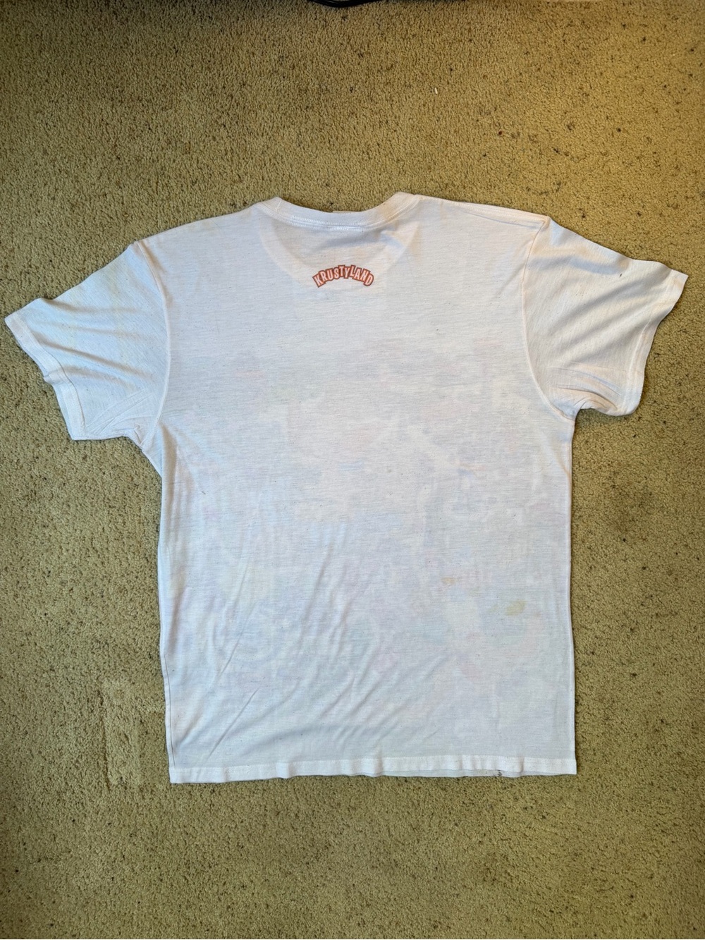 Universal Studios The Simpsons Krustyland Map Graphic Tee Size L White - Picture 6 of 6